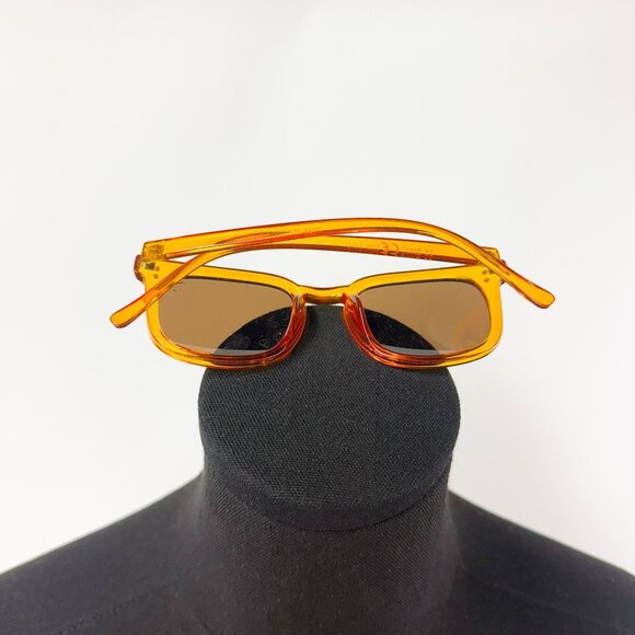 WOMENS ORANGE BROWN TINT LENS SUNGLASSES - Picture 4 of 5